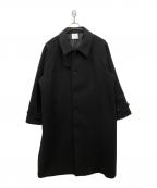 ENDER PRODUCTSアンダープロダクツ）の古着「チンスト付ステンカラーコート」｜ブラック