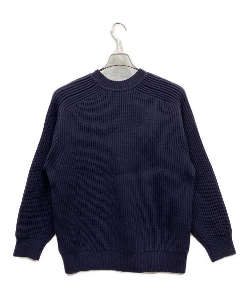 YLEVE（イレーヴ）YLEVE (イレーヴ) ウールリブニットセーター ネイビー サイズ:4の古着・服飾アイテム