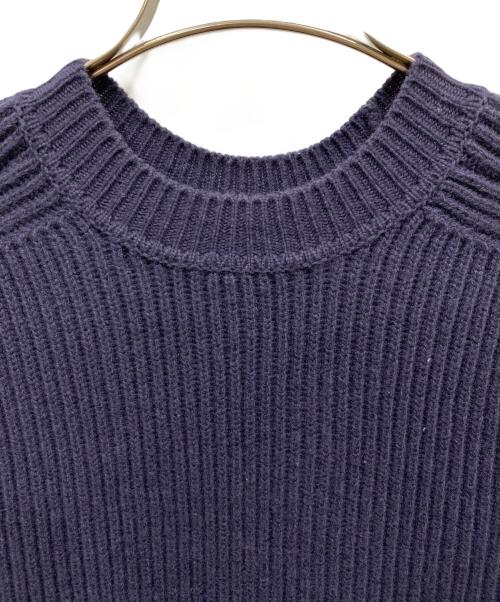 YLEVE（イレーヴ）YLEVE (イレーヴ) ウールリブニットセーター ネイビー サイズ:4の古着・服飾アイテム
