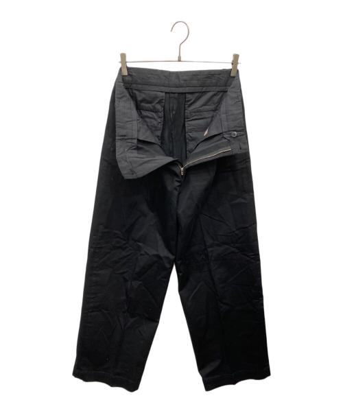 BEAMS Lights（ビームスライト）BEAMS Lights (ビームスライト) ディーププリーツ ワイドパンツ ブラック サイズ:Lの古着・服飾アイテム