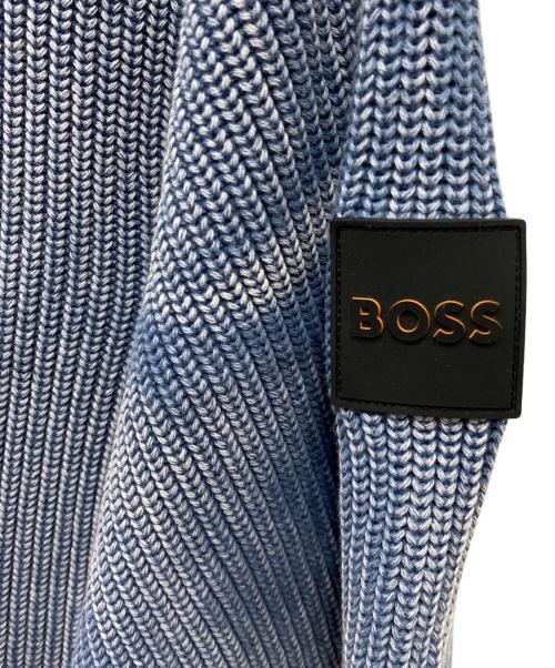 BOSS（ボス）BOSS (ボス) ハイネックニット ブルー サイズ:XLの古着・服飾アイテム