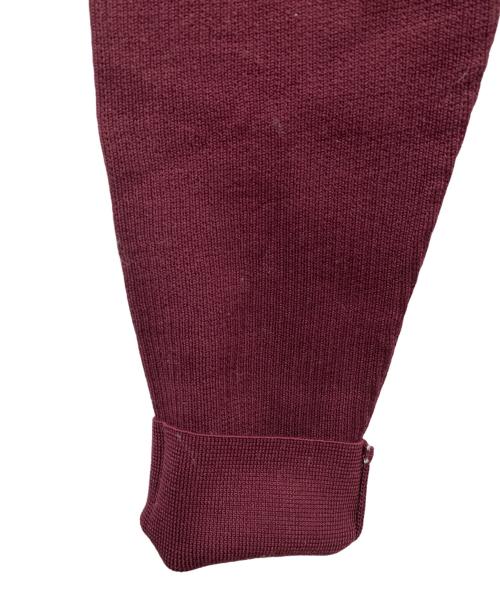 HUGO BOSS（ヒューゴ ボス）HUGO BOSS (ヒューゴ ボス) ボーダーニット グレー×レッド サイズ:ＸＬの古着・服飾アイテム