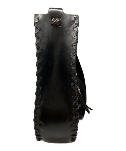 goa（ゴア）goa (ゴア) レザーカービングバッグ ブラックの古着・服飾アイテム