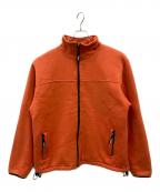 stussyステューシー）の古着「スウェット地ジップアップジャケット」｜オレンジ