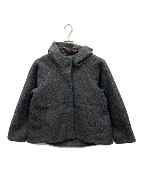 BEATRICE（ベアトリス）BEATRICE (ベアトリス) フードショートコート グレー サイズ:38の古着・服飾アイテム