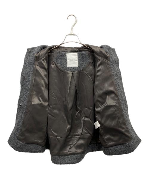 BEATRICE（ベアトリス）BEATRICE (ベアトリス) フードショートコート グレー サイズ:38の古着・服飾アイテム