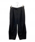 LAD MUSICIANラッドミュージシャン）の古着「18AW 2TUCK WIDE SLACKS」｜ブラック