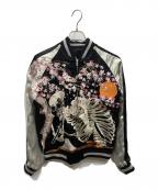 花旅楽団ハナタビガクダン）の古着「リバーシブルスタジャン」｜ブラック