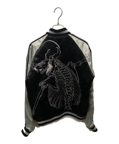 花旅楽団（ハナタビガクダン）花旅楽団 (ハナタビガクダン) リバーシブルスタジャン ブラック サイズ:Mの古着・服飾アイテム