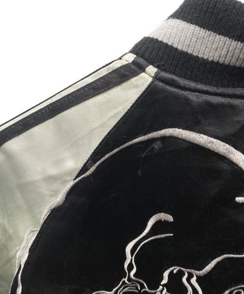 花旅楽団（ハナタビガクダン）花旅楽団 (ハナタビガクダン) リバーシブルスタジャン ブラック サイズ:Mの古着・服飾アイテム