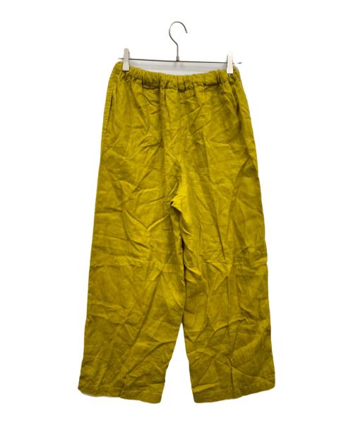 URBAN RESEARCH DOORS（アーバンリサーチドアーズ）URBAN RESEARCH DOORS (アーバンリサーチドアーズ) リネンイージーパンツ イエロー サイズ:1の古着・服飾アイテム
