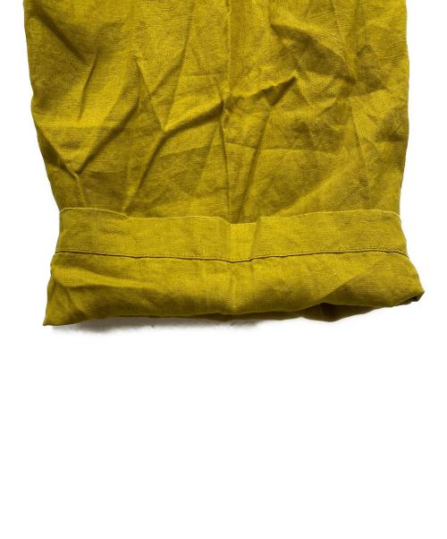 URBAN RESEARCH DOORS（アーバンリサーチドアーズ）URBAN RESEARCH DOORS (アーバンリサーチドアーズ) リネンイージーパンツ イエロー サイズ:1の古着・服飾アイテム