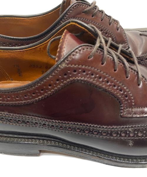 Alden（オールデン）Alden (オールデン) コードバンウイングチップシューズ ブラウン サイズ:7　1/2Dの古着・服飾アイテム