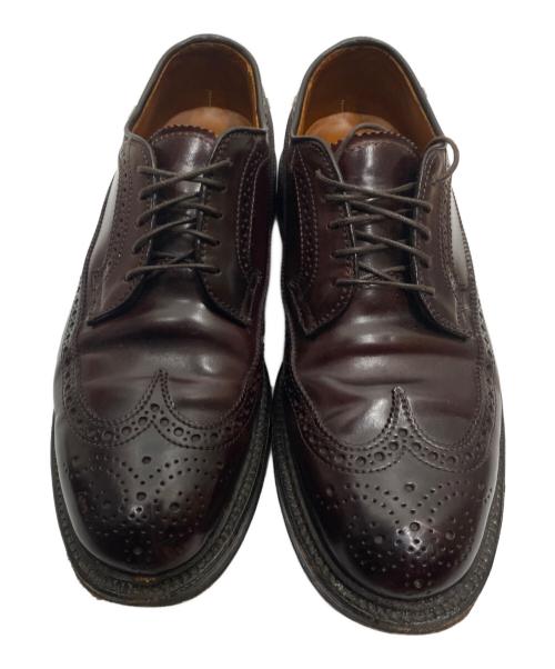 Alden（オールデン）Alden (オールデン) コードバンウイングチップシューズ ブラウン サイズ:7　1/2Dの古着・服飾アイテム