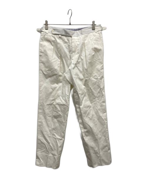 BEAMS F（ビームスエフ）BEAMS F (ビームスエフ) 2タックパンツ ホワイト サイズ:48の古着・服飾アイテム