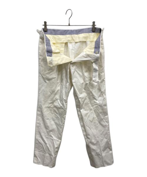 BEAMS F（ビームスエフ）BEAMS F (ビームスエフ) 2タックパンツ ホワイト サイズ:48の古着・服飾アイテム