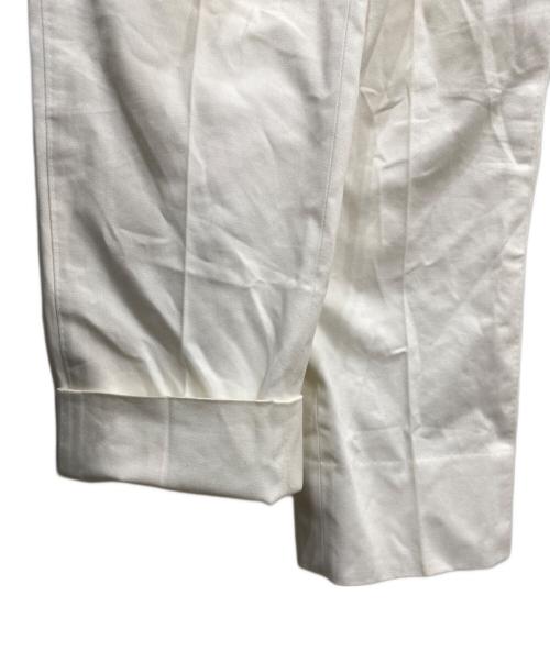 BEAMS F（ビームスエフ）BEAMS F (ビームスエフ) 2タックパンツ ホワイト サイズ:48の古着・服飾アイテム