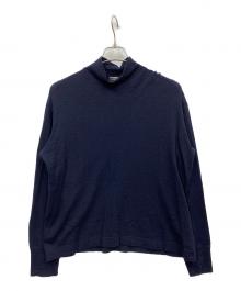 GICIPI（ジチピ）の古着「シルク混ハイネックニット」｜ネイビー