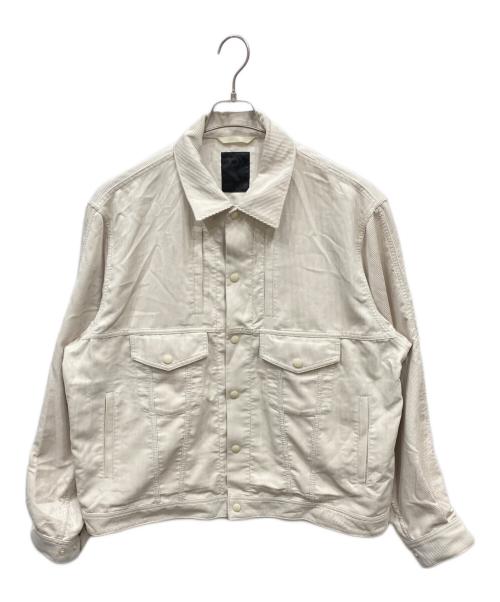 DAIWA PIER39（ダイワ ピア39）DAIWA PIER39 (ダイワ ピア39) TECH TRUCKER JACKET CORDUROY アイボリー サイズ:Lの古着・服飾アイテム