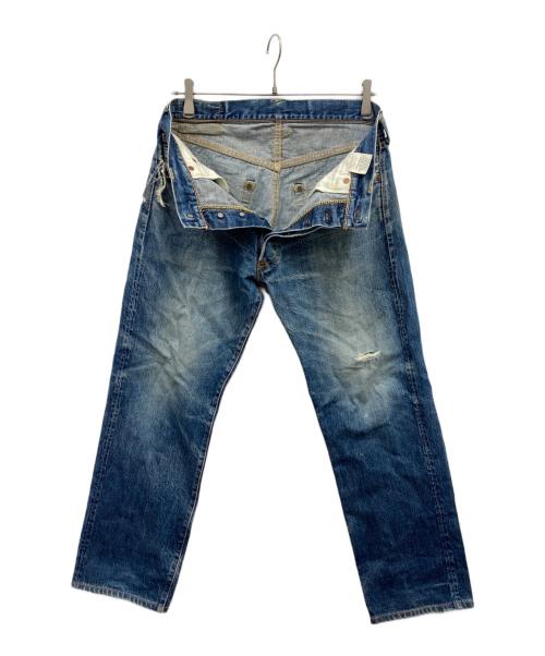 EVISU（エヴィス）EVISU (エヴィス) カモメプリントセルビッチデニムパンツ ブルー サイズ:Ｗ32の古着・服飾アイテム