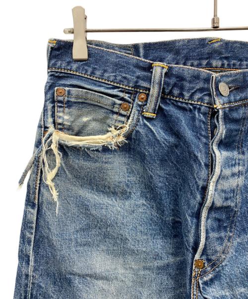 EVISU（エヴィス）EVISU (エヴィス) カモメプリントセルビッチデニムパンツ ブルー サイズ:Ｗ32の古着・服飾アイテム