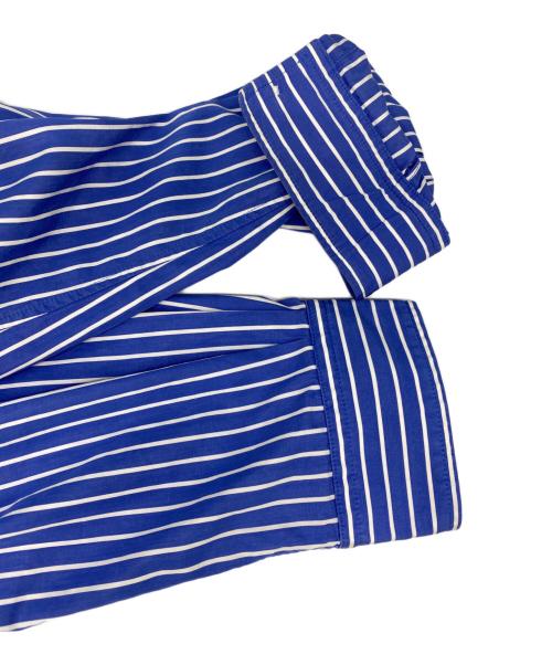 BALENCIAGA（バレンシアガ）BALENCIAGA (バレンシアガ) Back Logo Stripe Shirts ブルー サイズ:38の古着・服飾アイテム