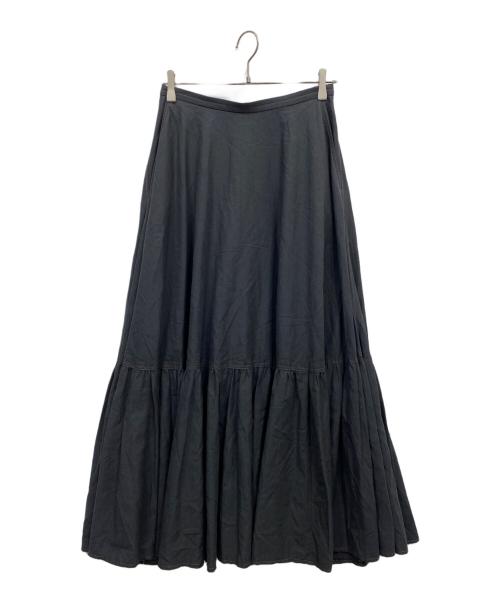 Plage（プラージュ）Plage (プラージュ) リネン混ロングスカート ブラック サイズ:38の古着・服飾アイテム
