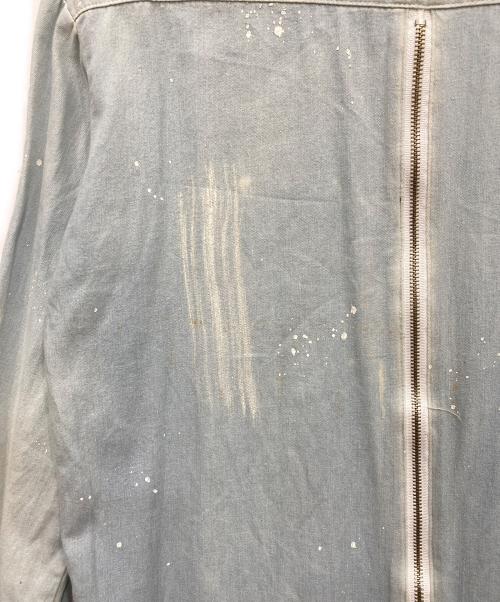 DANKE SCHON（ダンケ シェーン）Danke schon (ダンケ シェーン) 比翼シャツ ブルー サイズ:FREEの古着・服飾アイテム