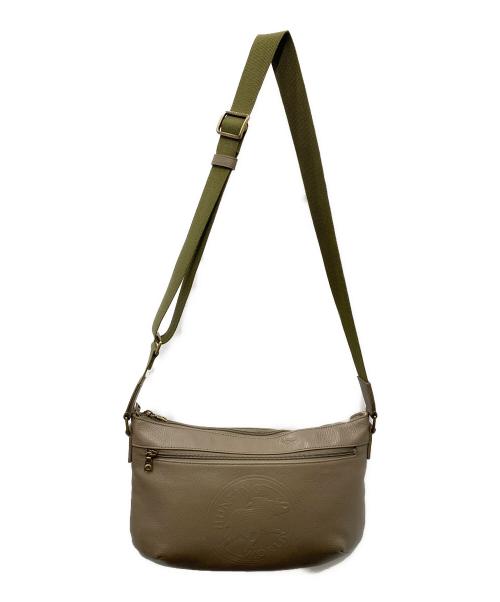 HUNTING WORLD（ハンティングワールド）HUNTING WORLD (ハンティングワールド) ショルダーバッグ ベージュ×オリーブの古着・服飾アイテム