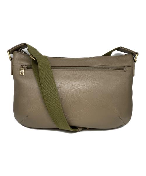 HUNTING WORLD（ハンティングワールド）HUNTING WORLD (ハンティングワールド) ショルダーバッグ ベージュ×オリーブの古着・服飾アイテム