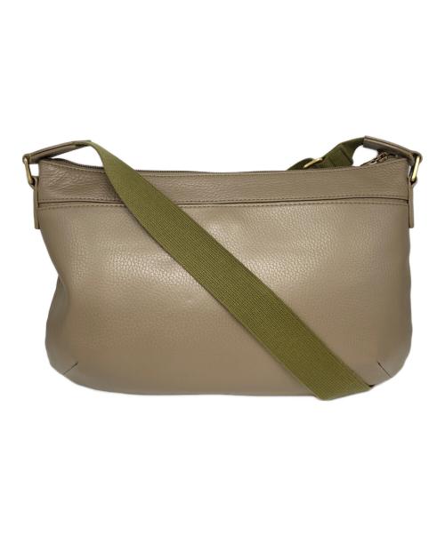 HUNTING WORLD（ハンティングワールド）HUNTING WORLD (ハンティングワールド) ショルダーバッグ ベージュ×オリーブの古着・服飾アイテム