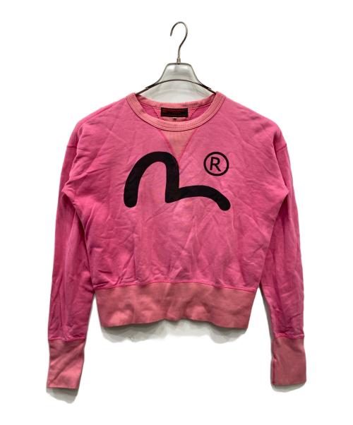 EVISU（エヴィス）EVISU (エヴィス) 両Vカモメプリントスウェット ピンク サイズ:38の古着・服飾アイテム