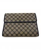 CELINEセリーヌ）の古着「マカダムキャンバス二つ折り財布」｜ベージュ