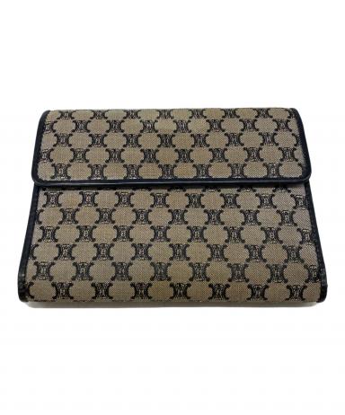 中古・古着通販】CELINE (セリーヌ) マカダムキャンバス二つ折り財布