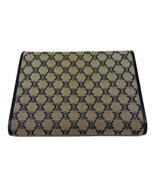 CELINE（セリーヌ）CELINE (セリーヌ) マカダムキャンバス二つ折り財布 ベージュの古着・服飾アイテム