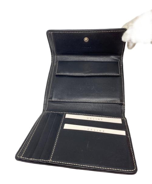 CELINE（セリーヌ）CELINE (セリーヌ) マカダムキャンバス二つ折り財布 ベージュの古着・服飾アイテム