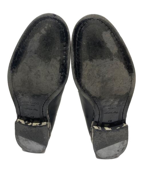 JIMMY CHOO（ジミーチュウ）JIMMY CHOO (ジミーチュウ) プレーントゥレザーシューズ ブラック サイズ:42の古着・服飾アイテム
