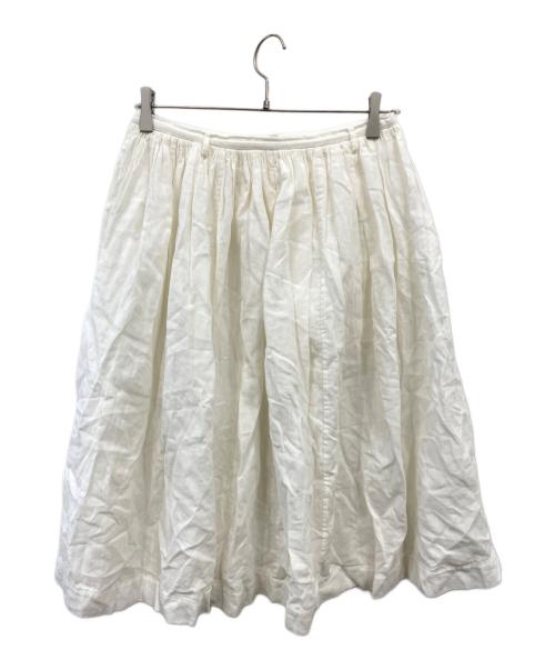 45rpm（45アールピーエム）45rpm (45アールピーエム) リネンスカート ホワイト サイズ:2の古着・服飾アイテム