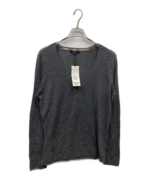 BURBERRY LONDON（バーバリーロンドン）BURBERRY LONDON (バーバリーロンドン) カシミヤニット グレー サイズ:5 未使用品の古着・服飾アイテム