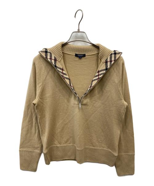 BURBERRY LONDON（バーバリーロンドン）BURBERRY LONDON (バーバリーロンドン) ジップニット ブラウン サイズ:4の古着・服飾アイテム