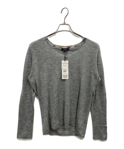 BURBERRY LONDON（バーバリーロンドン）BURBERRY LONDON (バーバリーロンドン) カシミヤニット グレー サイズ:5 未使用品の古着・服飾アイテム