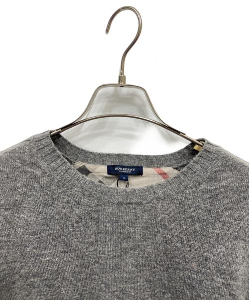 BURBERRY LONDON（バーバリーロンドン）BURBERRY LONDON (バーバリーロンドン) カシミヤ混ウールニット グレー サイズ:5 未使用品の古着・服飾アイテム