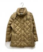 BURBERRY LONDONバーバリーロンドン）の古着「裏ノバチェック柄ダウンコート」｜ベージュ