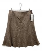 BURBERRY LONDONバーバリーロンドン）の古着「カシミヤ混ウールスカート」｜ブラウン