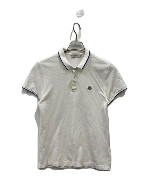 MONCLER（モンクレール）MONCLER (モンクレール) ポロシャツ ホワイト サイズ:Sの古着・服飾アイテム