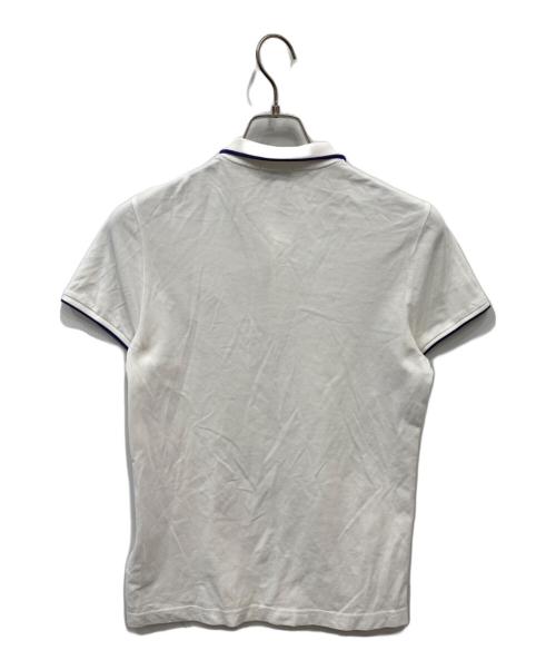 MONCLER（モンクレール）MONCLER (モンクレール) ポロシャツ ホワイト サイズ:Sの古着・服飾アイテム