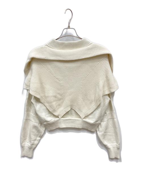 DIESEL（ディーゼル）DIESEL (ディーゼル) カシミヤ混ニット ホワイト サイズ:Lの古着・服飾アイテム