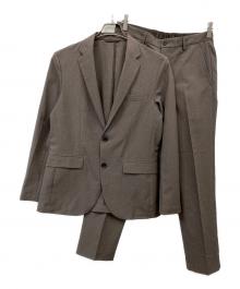 green label relaxing（グリーンレーベルリラクシング）の古着「JUST fit ドライPEスリムセットアップ ジャケット＆パンツ」｜ブラウン