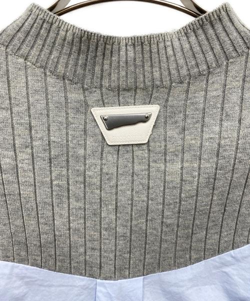 EKCOOKIES（イーケークッキーズ）EKCOOKIES (イーケークッキーズ) ドッキングシャツ ブルー サイズ:Lの古着・服飾アイテム