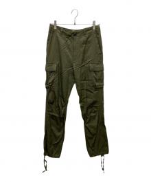 Whim Gazette（ウィムガゼット）の古着「バックサテンカーゴパンツ」｜グリーン